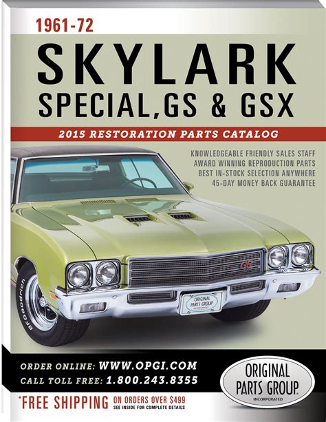 Buick Skylark restoration parts catalog